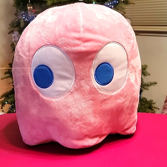 Ms Pac Man Ghost Plush 16" Pinky Bandai Namco - Picture 1 of 8